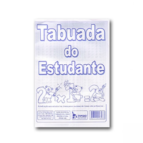 Tabuada Do Estudante Tamoio