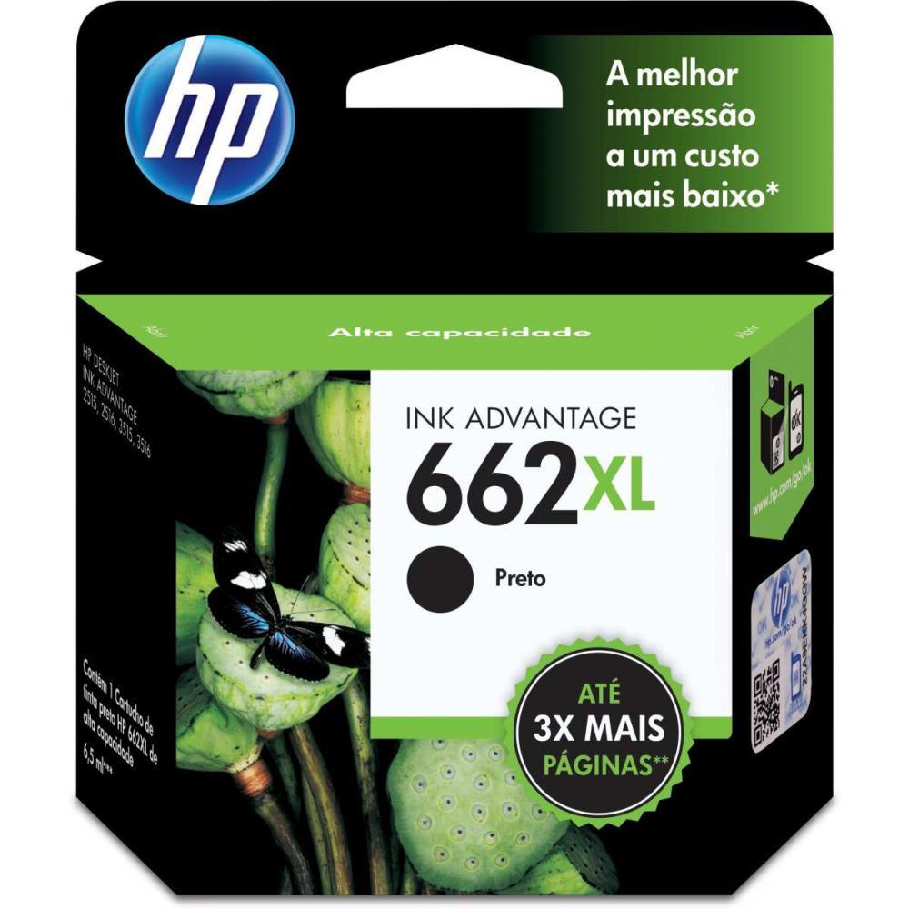 CARTUCHO HP 662XL PRETO CZ105AB