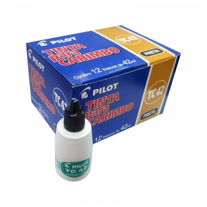 Tinta P/Carimbo Pilot Preto 42 Ml C/12