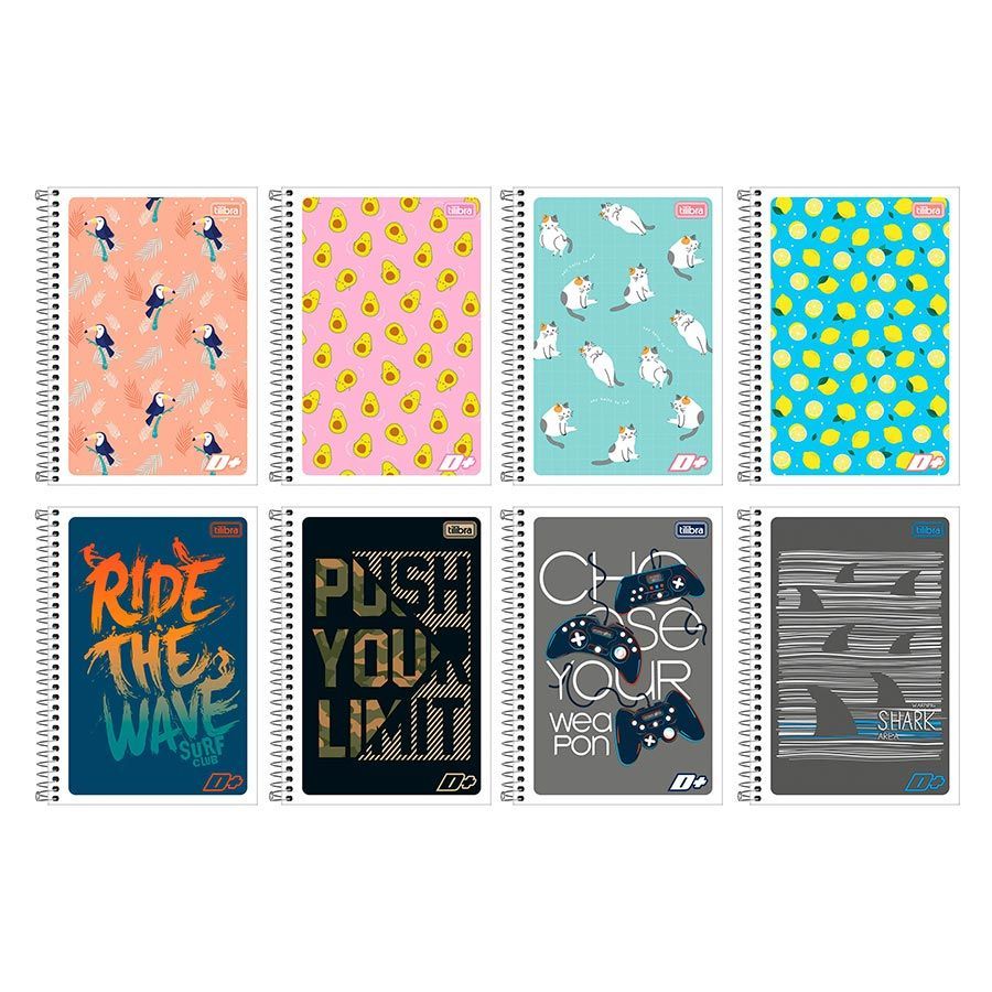 Caderno Flexível 1/4 Tilibra D+ 48Fls