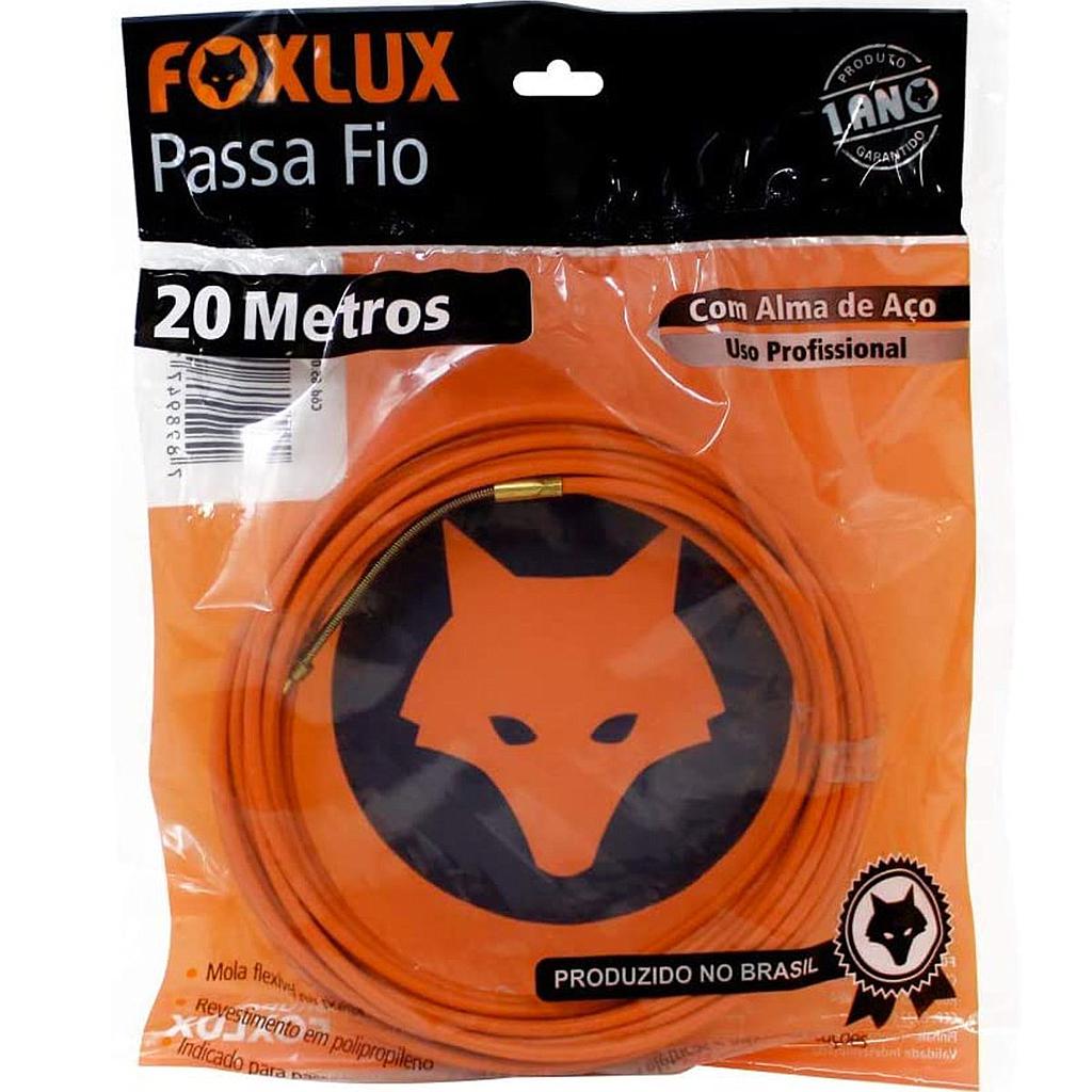 PASSA FIO C/ALMA DE AÇO FOXLUX 20 METROS