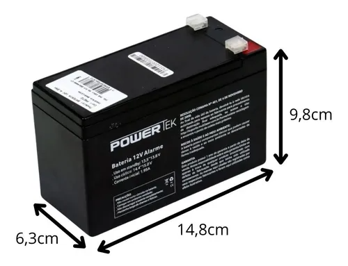 BATERIA SELADA MULTILASER POWERTEK 12V7A