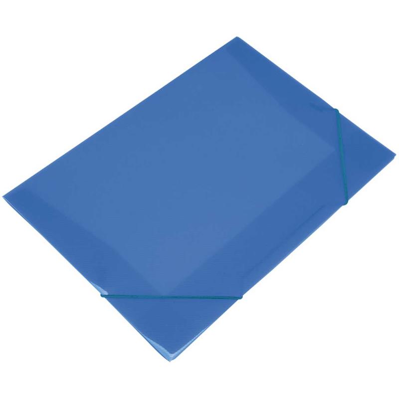 PASTA ABA ELÁSTICA (PLÁSTICA) OFICIO AZUL SOFT - POLIBRAS