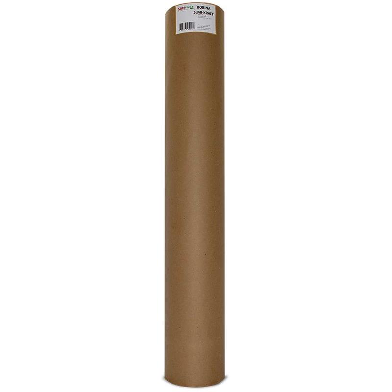 PAPEL SEMI KRAFT BOBINA 120CMX200M 80GRS SANTECK