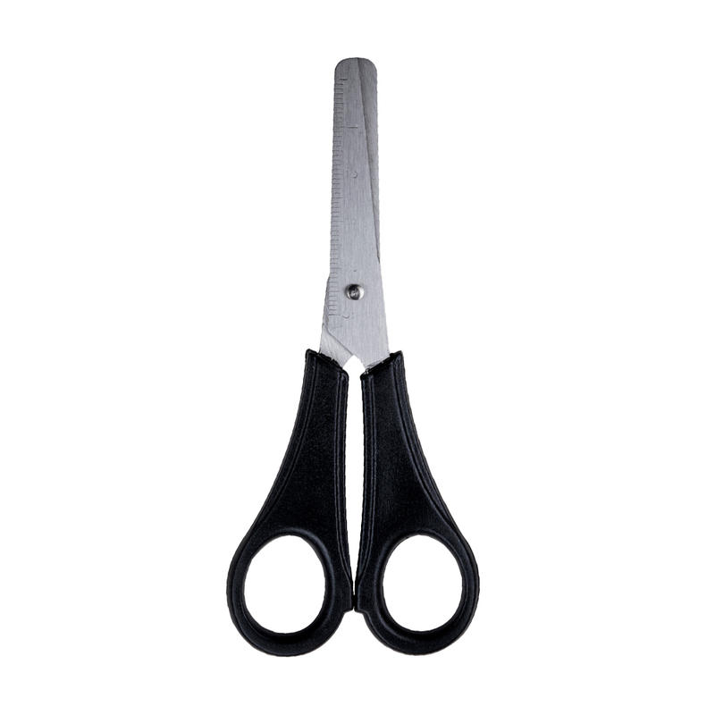 TESOURA ESCOLAR PRETA 13CM LEONORA UNIDADE