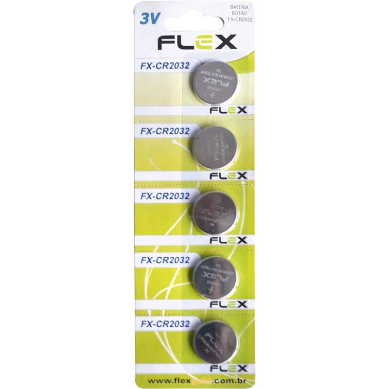 PILHA/BATERIA BOTAO CR2032 3V FLEX UNIDADE