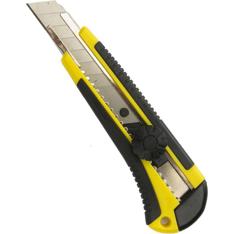 ESTILETE LARGO PROFISSIONAL 18 MM COM CABO EMBORRACHADO - FERTAK UNIDADE