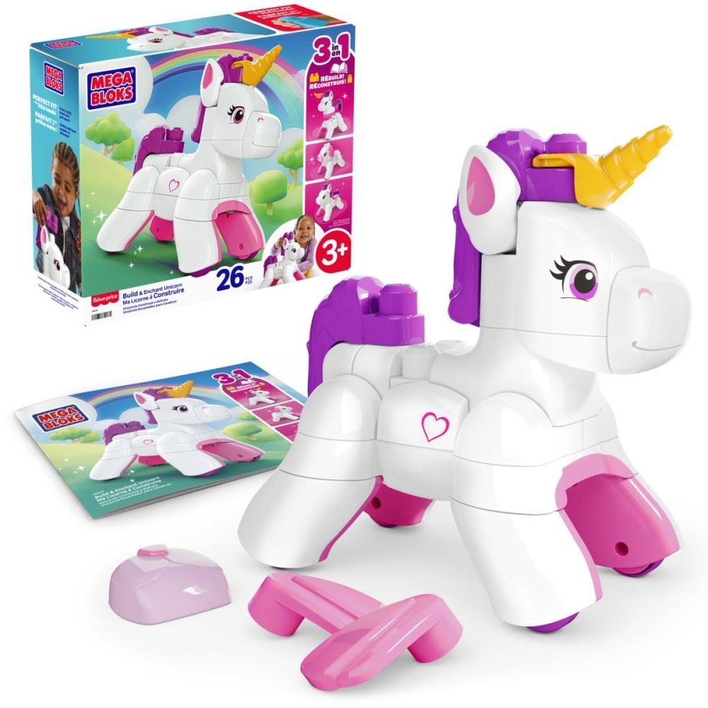 MEGA BLOKS MONTE E BRILHE UNICORNIO 3EM1 MATTEL UNIDADE