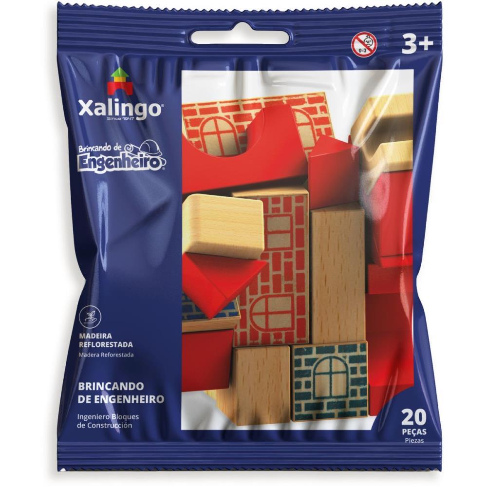BRINQUEDO PARA MONTAR BRINCANDO DE ENGENHEIRO 20PÇS XALINGO UNIDADE