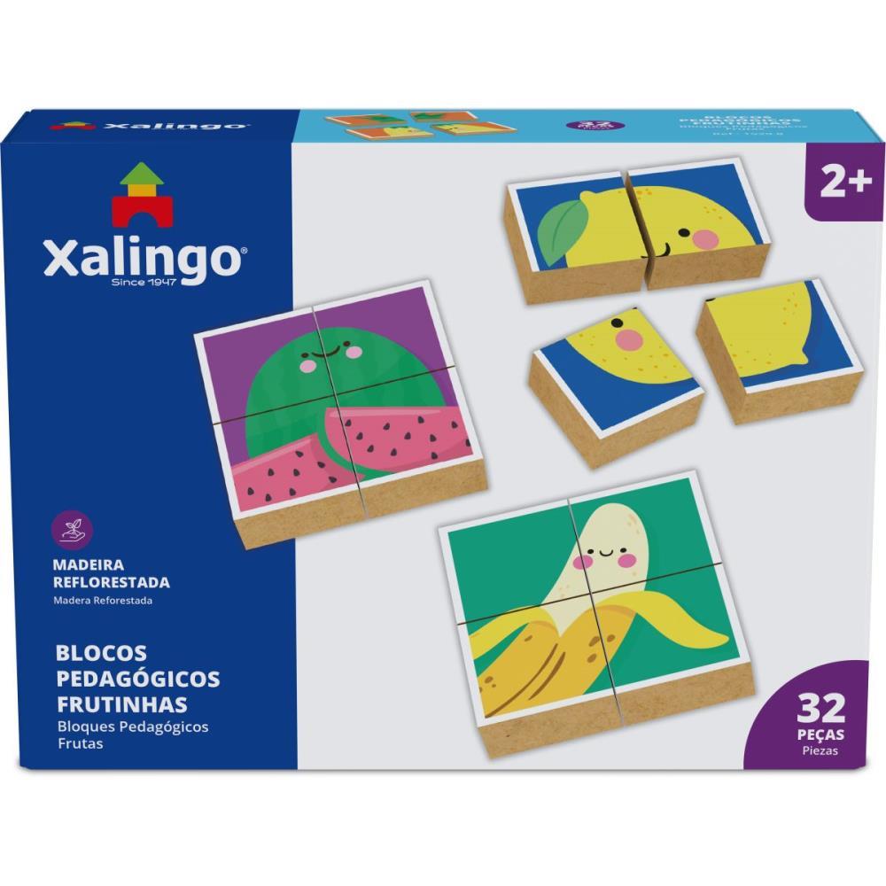 BRINQUEDO PEDAGOGICO MADEIRA FRUTINHAS 32PCS XALINGO UNIDADE