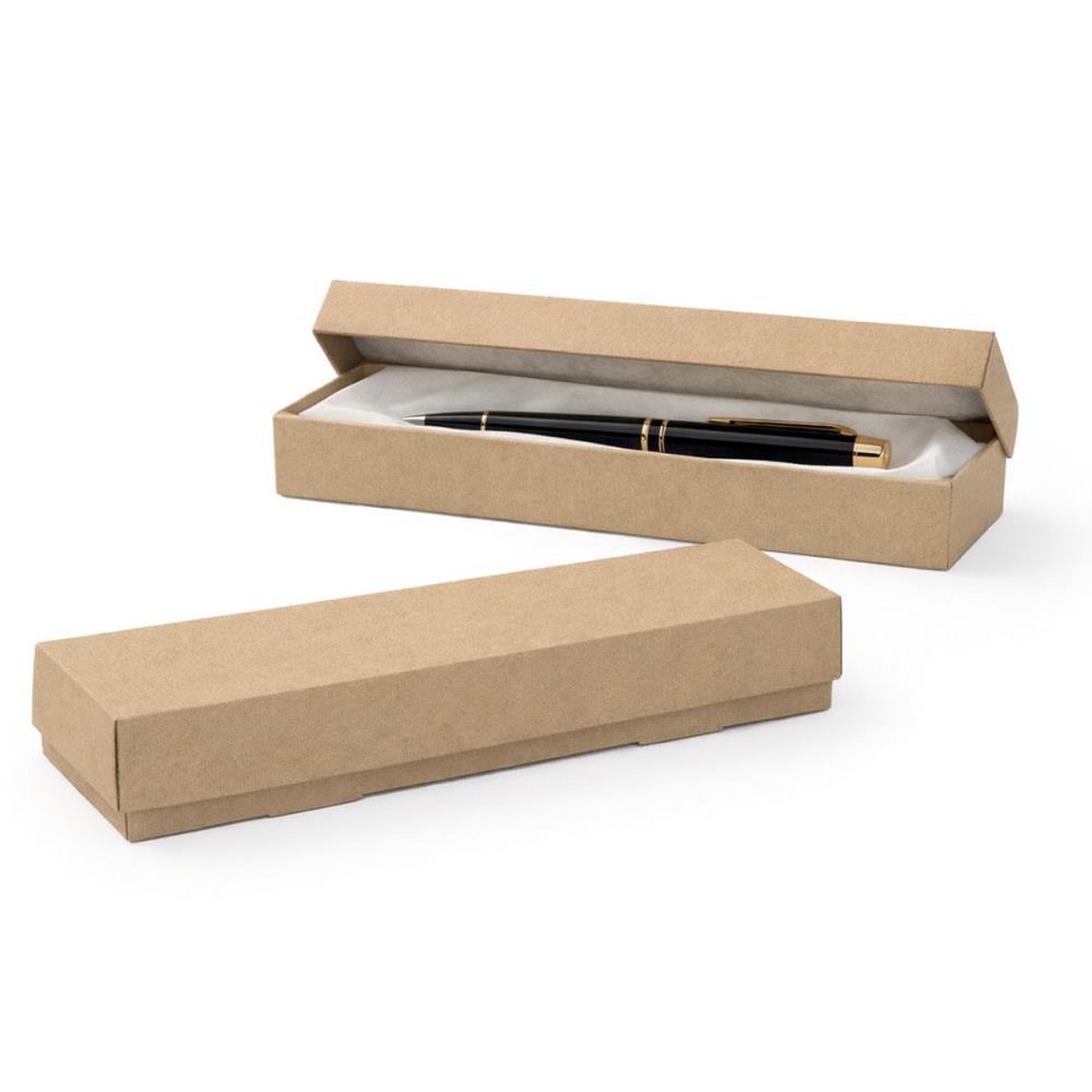 CAIXA PARA PRESENTE COM TAMPA KRAFT P/CANETA 17X4X2,5CM PACKPEL PCT.C/10