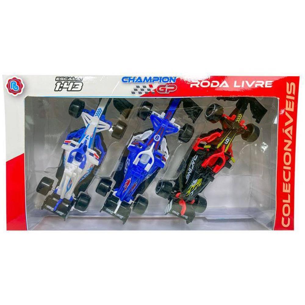 CARRINHO CHAMPION ESCALA 1:43 C/03UNID POLIBRINQ UNIDADE