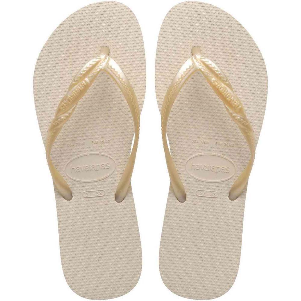 CHINELO HAVAIANAS FEMININO FANTASIA II 39/0 BEGE PALHA HAVAIANAS PAR