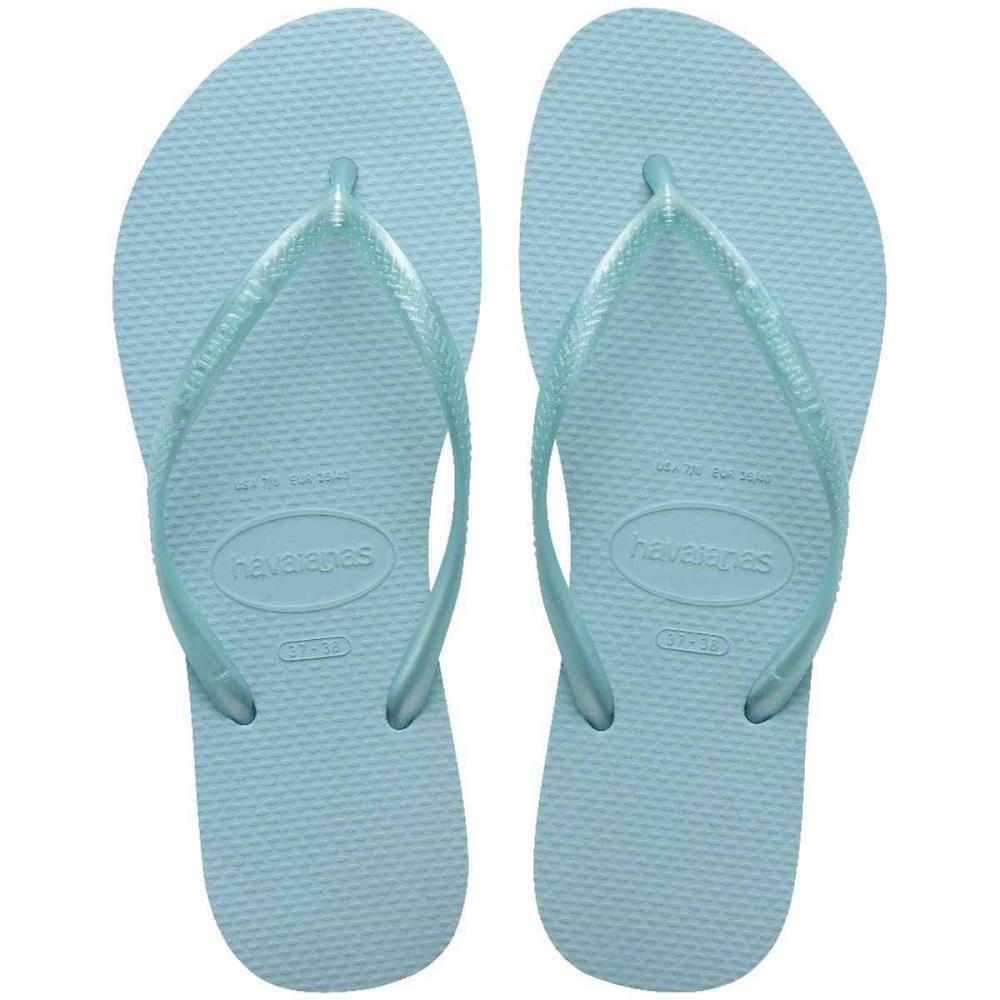 CHINELO HAVAIANAS FEMININO SLIM 35/6 AZUL MACEIO HAVAIANAS PAR