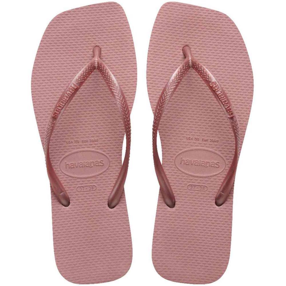 CHINELO HAVAIANAS FEMININO SLIM SQUARE 35/6 ARGILA ROXA HAVAIANAS PAR
