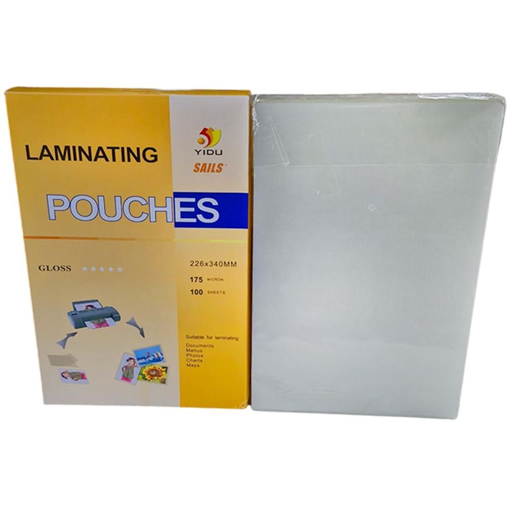 PLASTICO PARA PLASTIFICACAO POUCH FILM OFICIO 226X340 0,07 LASSANE CONJ/100
