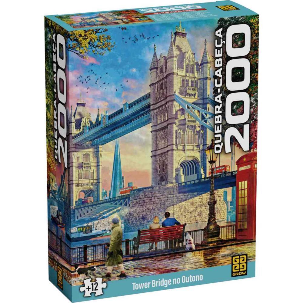 QUEBRA-CABECA CARTONADO TOWER BRIDGE NO OUTONO 2000PCS GROW UNIDADE