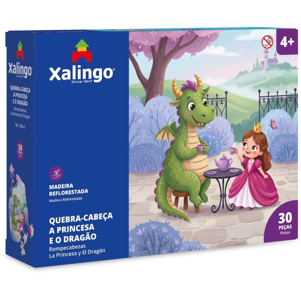 QUEBRA-CABECA MADEIRA A PRINCESA E O DRAGAO 30PCS XALINGO UNIDADE