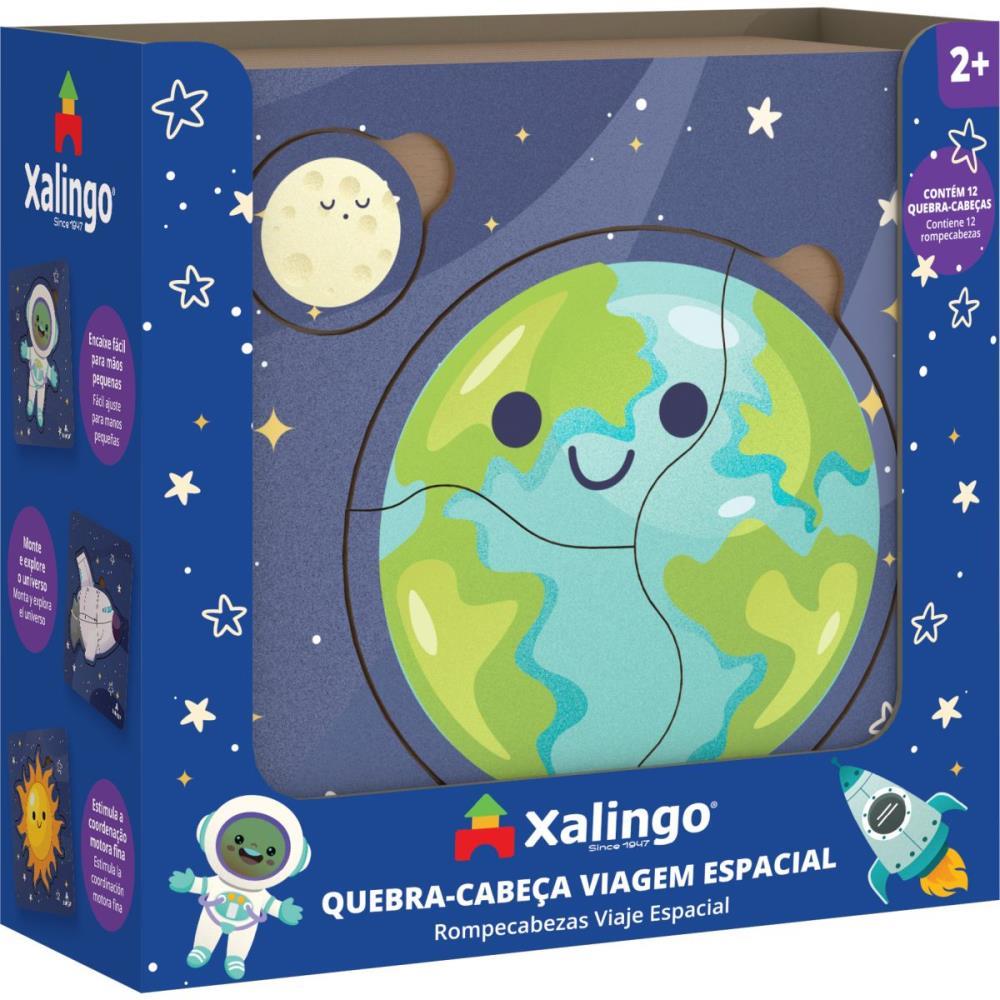 QUEBRA-CABECA MADEIRA VIAGEM ESPACIAL 15CM XALINGO UNIDADE
