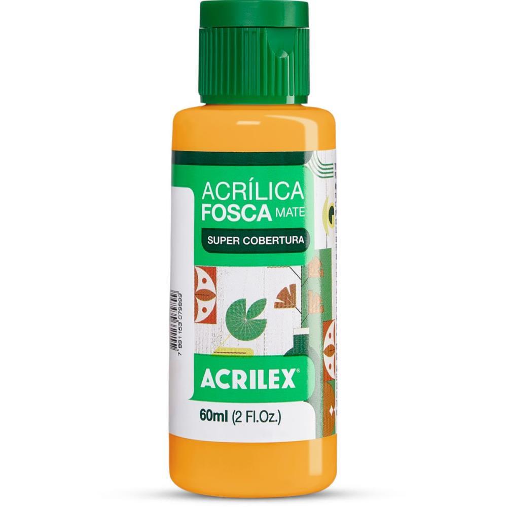 TINTA ACRILICA FOSCA 60ML AMARELO OURO ACRILEX PCT.C/03
