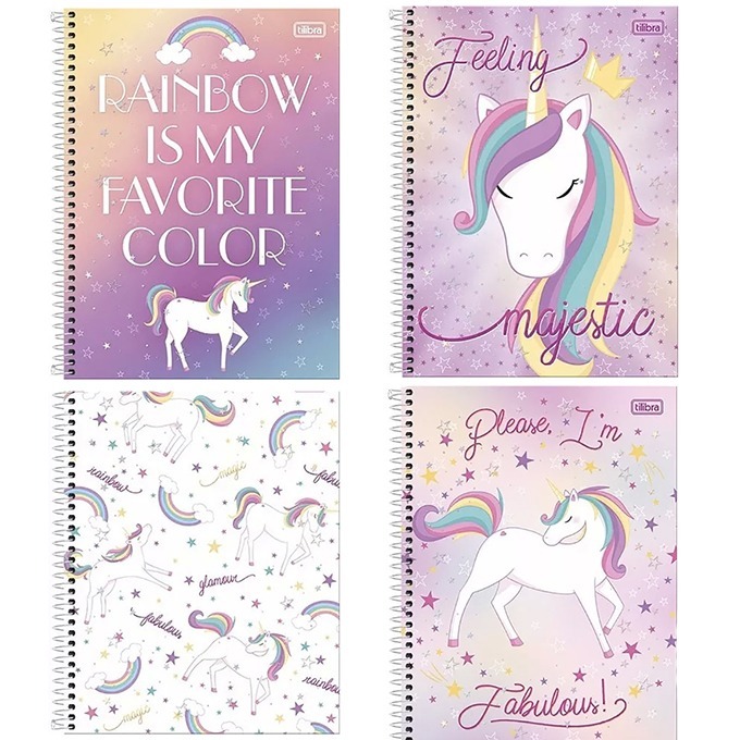 Caderno C/D Tilibra Blink 1X1 80Flhs