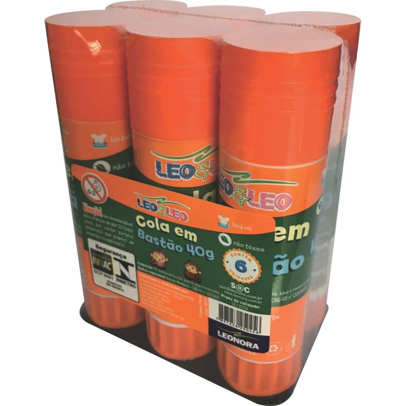 COLA EM BASTAO LEOLEO 40G - LEONORA PCT.C/06
