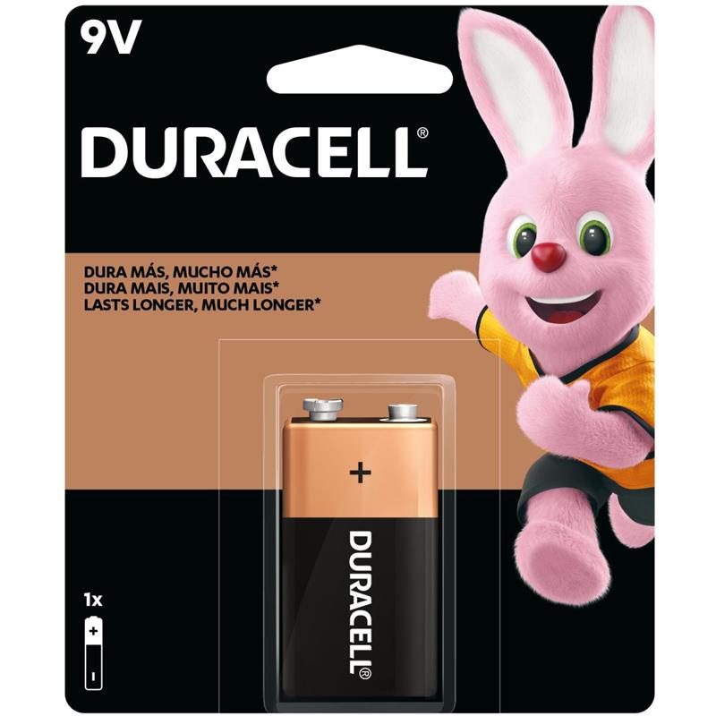 BATERIA ALCALINA 9V DURACELL MN1604 UNIDADE