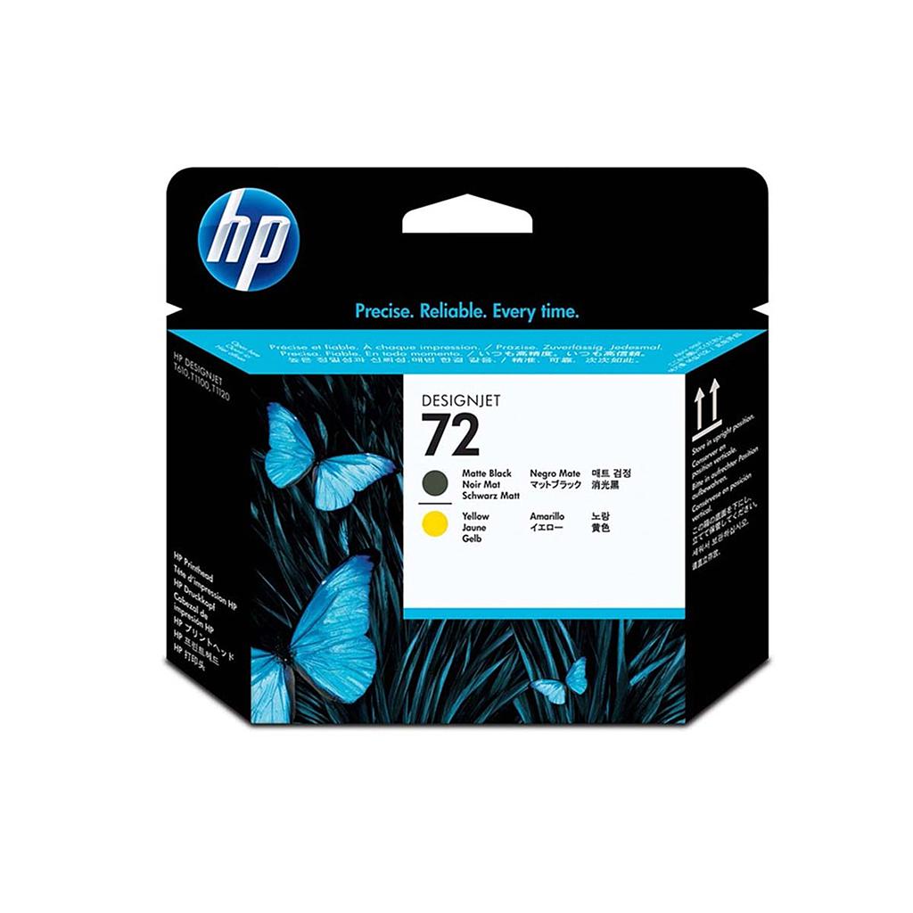 CABEÇA DE IMPRESSÃO HP 72 PRETO FOSCO/AMARELO C9384A ORIGINAL