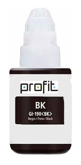 REFIL DE TINTA CORANTE CANON G1000 PRETO  1100 2100 3100 3102 31111 6010 1800  135ML - PROFIT INK UNICA