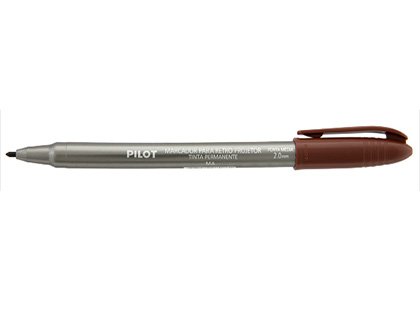 CANETA PARA RETRO PILOT 2.0MM MARROM COM 12