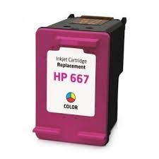 CARTUCHO TINTA COMPATIVEL HP 667XL COLOR  2374  2375  2376  2774  2775  2776  6475  6476  13ML MICROJET