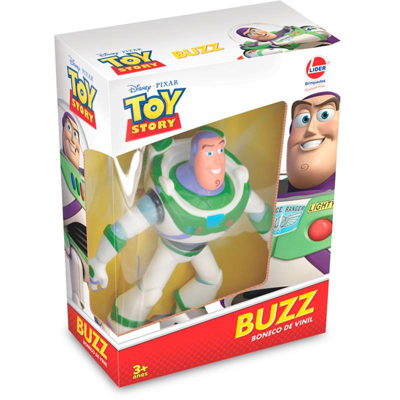 BONECO E PERSONAGEM TOY STORY BUZZ LIGHTYEAR 17 CM - LIDER UNIDADE