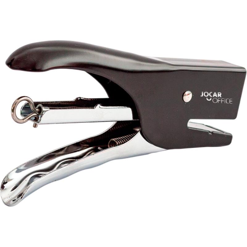 GRAMPEADOR ALICATE PARA 25 FOLHAS 26/6 JOCAR METAL PRETO - LEONORA UNIDADE