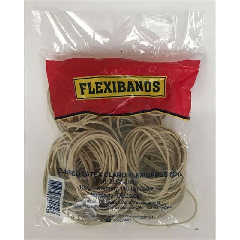 ELASTICO FLEXIBANDS LATEX 100G - FULGOR PACOTE