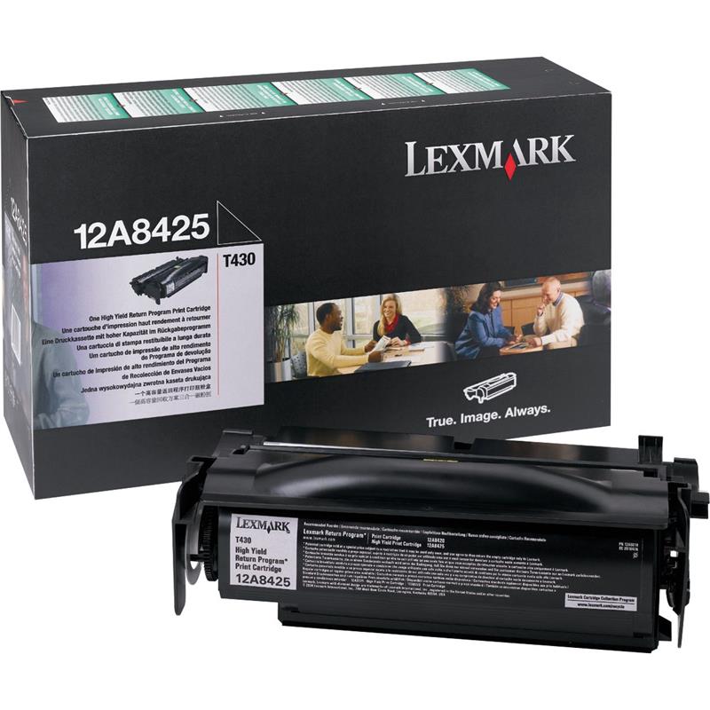CARTUCHO DE TONER LEXMARK 12A8425 PRETO T430