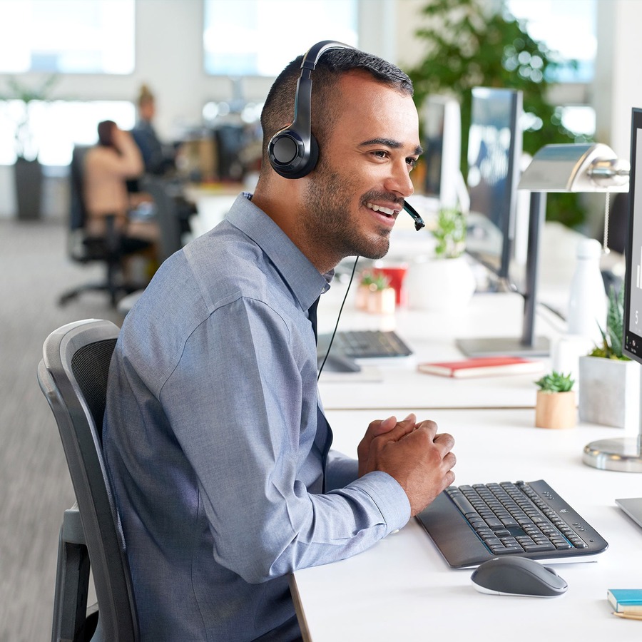 LOGITECH HEADSET ESTEREO USB LOGITECH H390 PRETO MENOS