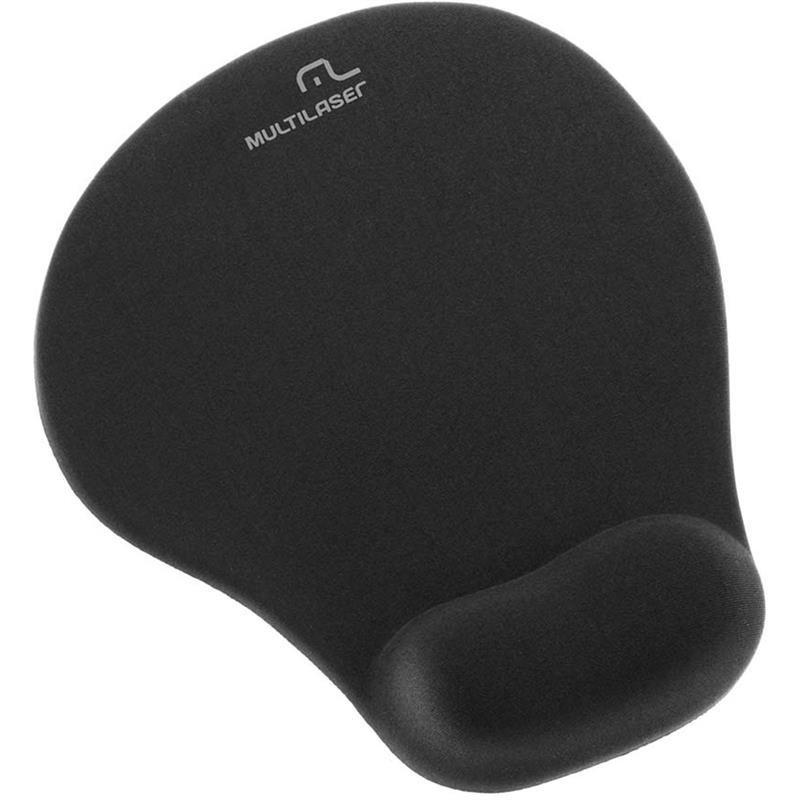 MOUSE PAD GEL COM APOIO PRETO - MULTI UNIDADE