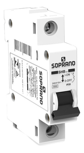 DISJUNTOR DIN SOPRANO UNIPOLAR 10A