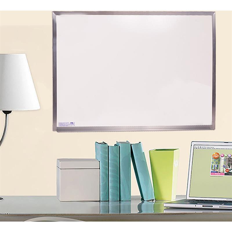 QUADRO BRANCO MOLDURA ALUMÍNIO 80 X 60 CM STANDARD - CORTIARTE UNIDADE