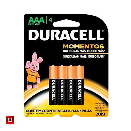 Pilha Duracell Mn2400 Aaa C/4 Und