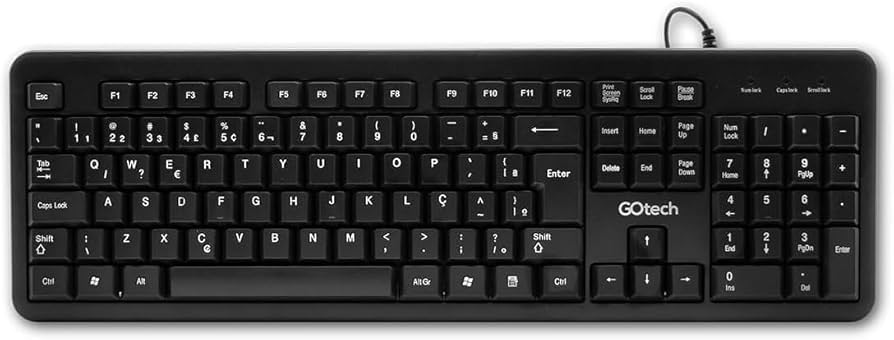 TECLADO USB GO TECH CMPK-01 ABNT2 PRETO