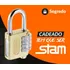 CADEADO LATONADO STAM 40MM SEGREDO COM SENHA