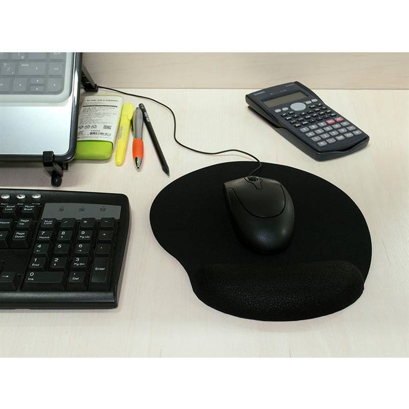 MOUSE PAD NEOPREME ERGON.FULL BLACK - RELIZA UNIDADE