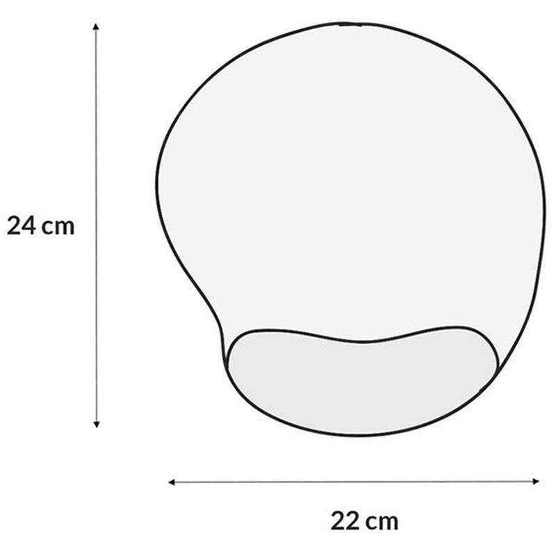 MOUSE PAD NEOPREME ERGON.FULL BLACK - RELIZA UNIDADE