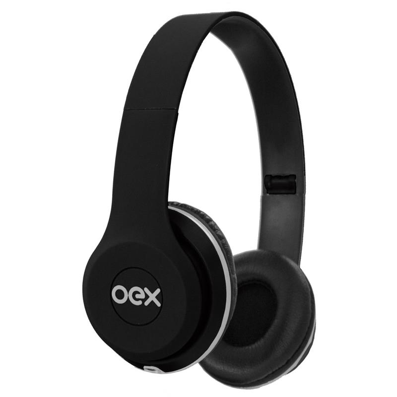 FONE DE OUVIDO STYLE HEADPHONE CABO 1,6M PRET - NEWEX UNIDADE