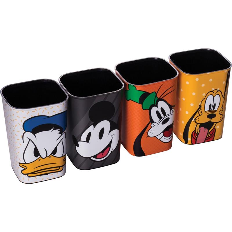 ACESSÓRIO PARA MESA MICKEY E AMIGOS PORTA LÁPIS 4 PEÇAS - PLASUTIL UNIDADE