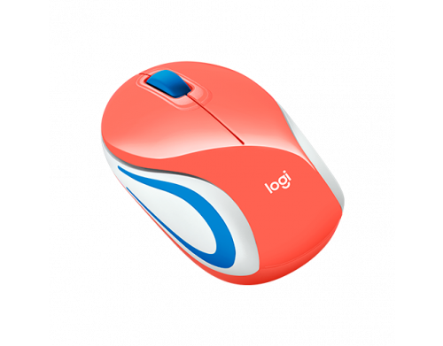 MOUSE LOGITECH M187 S/FIO MINI USB OPTICO RC/NANO CORAL