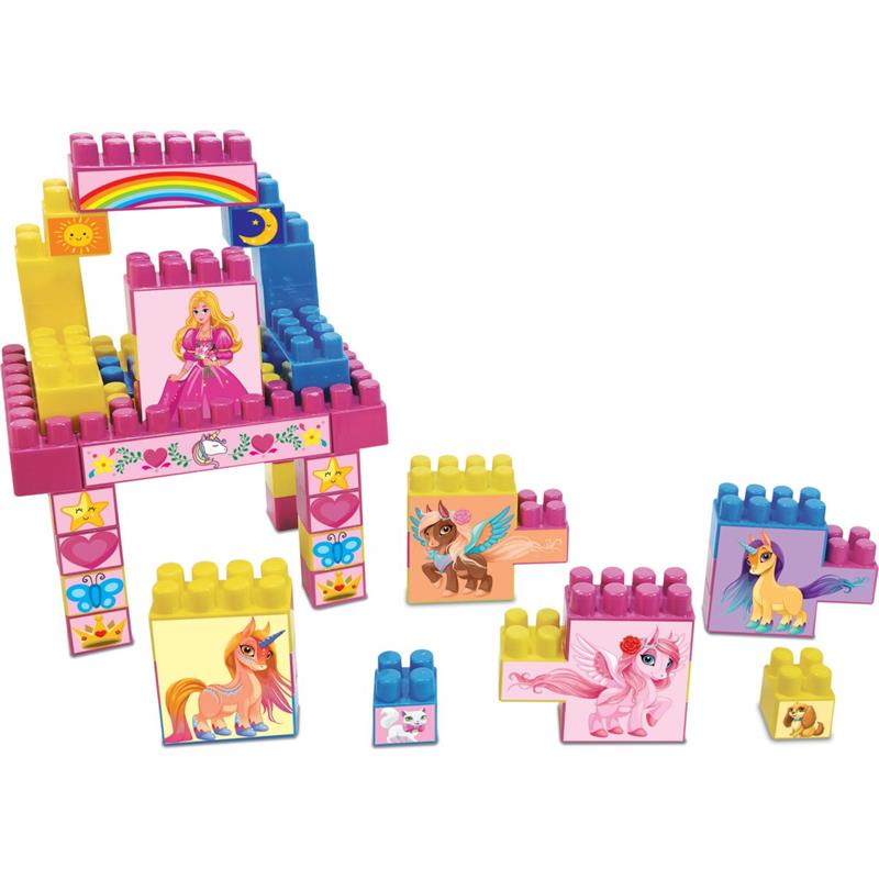 BRINQUEDO PARA MONTAR MONTANDO MEUS UNICÓRNIOS 48 PEÇAS - GGB PLAST UNIDADE