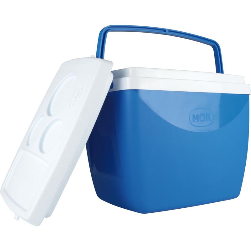 CAIXA TÉRMICA 18L. C/ALCA AZUL - MOR UNIDADE