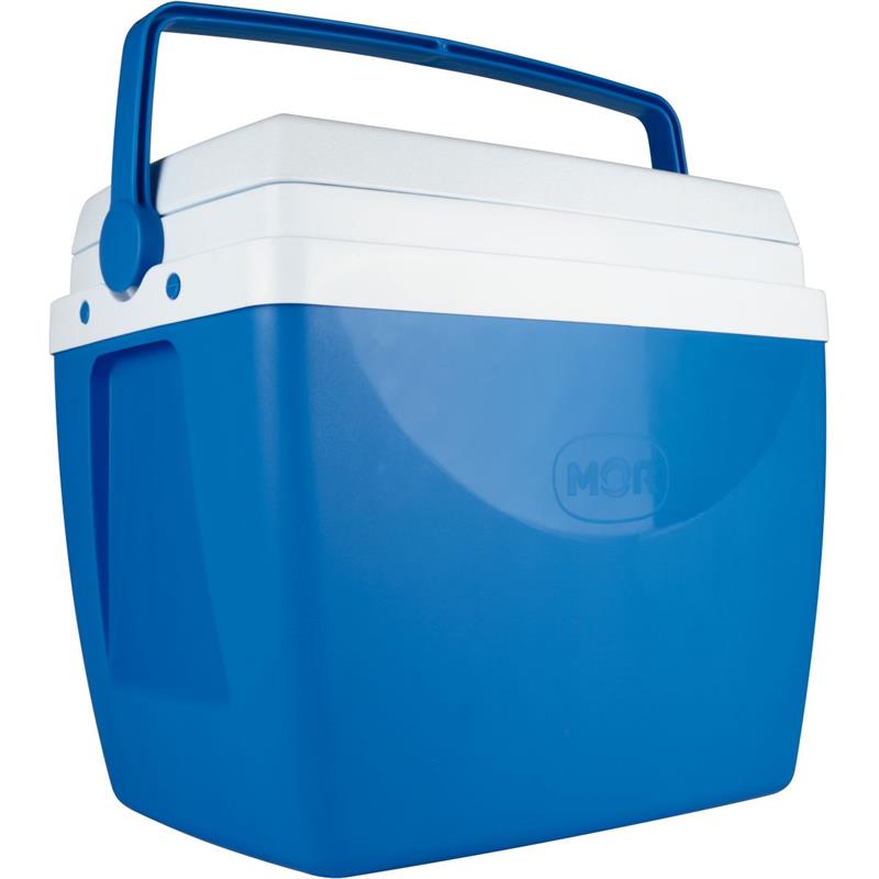 CAIXA TÉRMICA 34L. C/ALCA AZUL - MOR UNIDADE